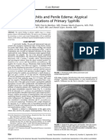 Balanopostitis and Penyle Edema Atypical Manifestation of Primary Sipilis