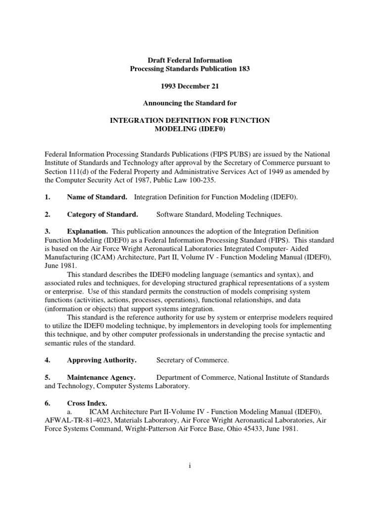 Idef 0 | PDF
