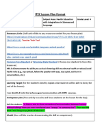 ITEC Lesson Plan Format: Teacher Tech Tool