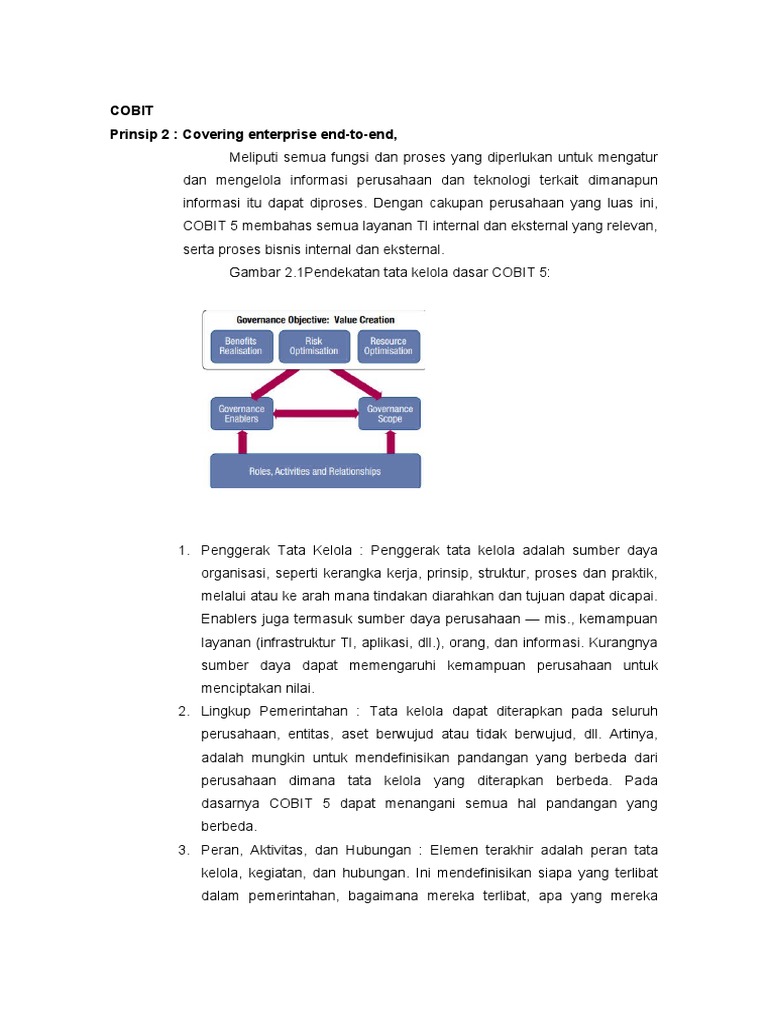 Panduan Lengkap Tata Kelola COBIT 5 | PDF