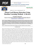 Wheat Leaf Disease Detection Using Machine Learning Method-A Review