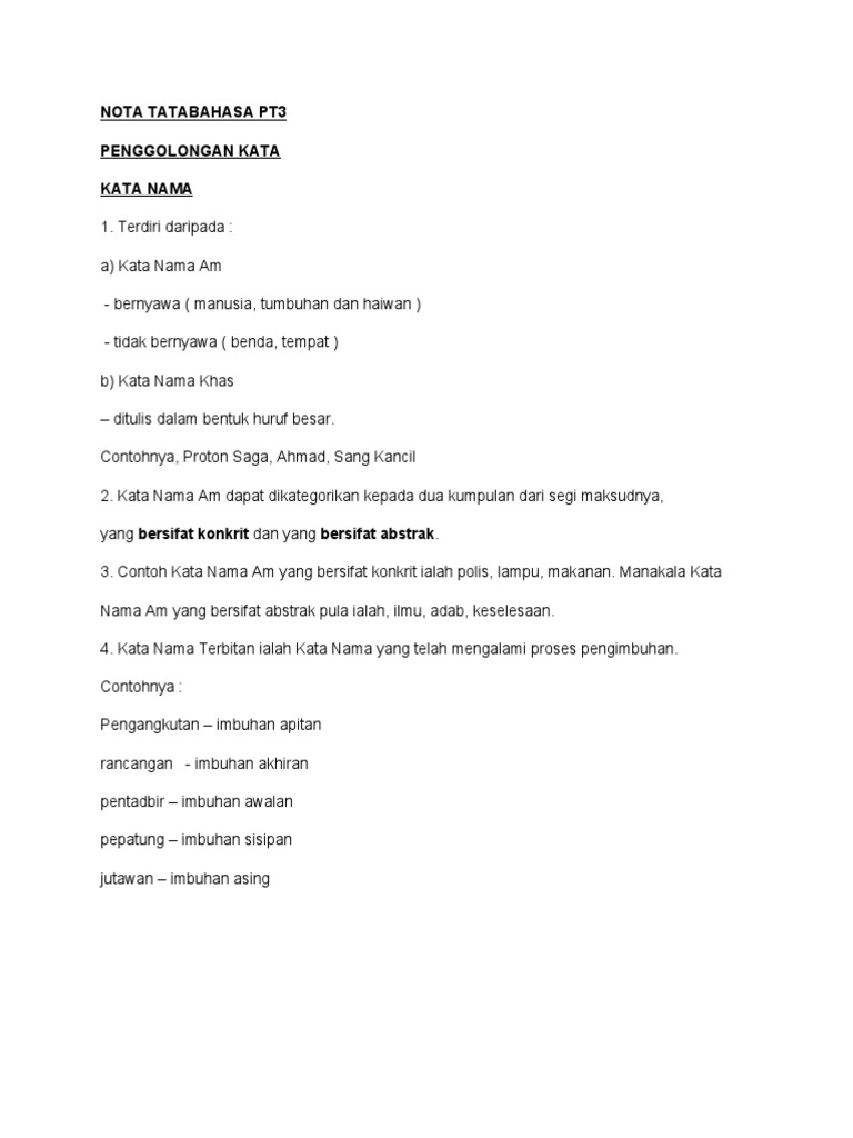 Nota Tatabahasa Pdf