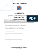 GAD PD 010 Etapa Ejecucion y Seguimiento v1u