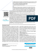 Study of The Stability of Various Biochemical Analytes in Pooled Sera Preserved at 48 o C