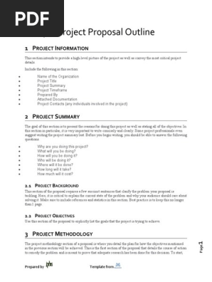 Sample Project Proposal