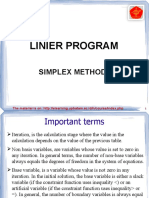 Linier Program: Simplex Method