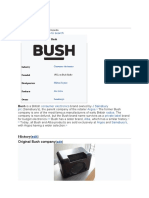 Bush (Brand) : Jump To Navigationjump To Search