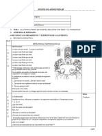 Sesiones de Aprendizaje 4º Año