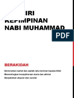 Ciri-Ciri Kepimpinan Nabi Muhammad