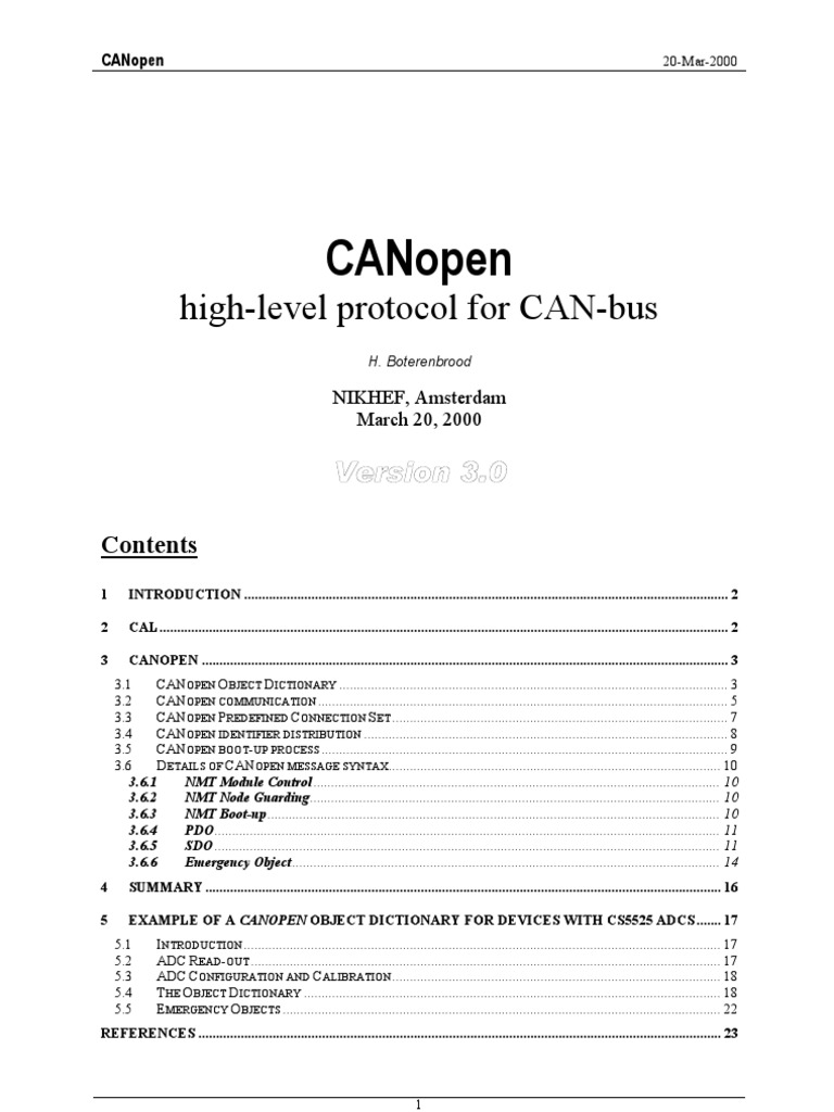 CANopen Descargar gratis PDF Osi Model Data Transmission