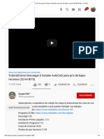 Tutorial - Como Descargar E Instalar AutoCAD para Pc's de Bajos Recursos (32-64 BITS) - YouTube