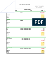 Structural Estimate: Footings