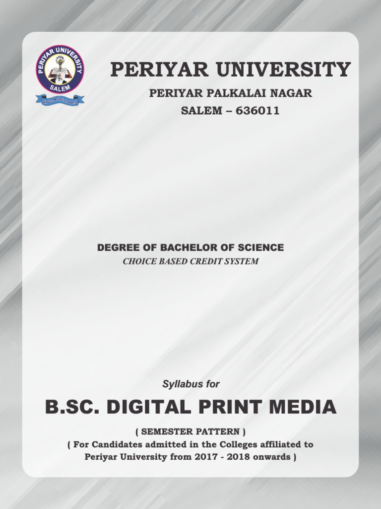 BSC Digital Print Media Syllabus 2017 2018 | PDF | Html | Lithography