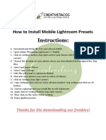 How To Install Presets On Lightroom Mobile