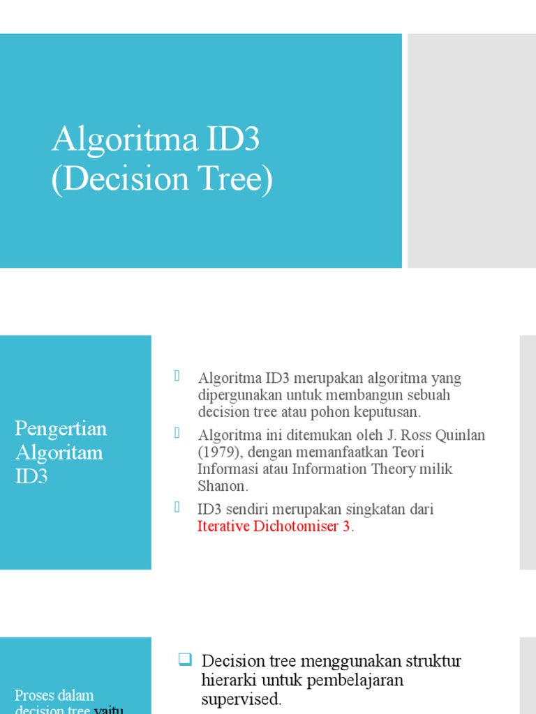 Algoritma ID3 | PDF | Metode & Bahan Ajar | Komputer