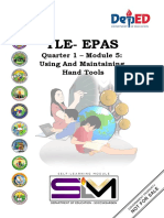 Tle-Epas: Quarter 1 - Module 5: Using and Maintaining Hand Tools