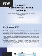 Computer Communications and Networks: FTP, SMTP (Comparison With HTTP), POP3, DNS-The Internet's Directory Service