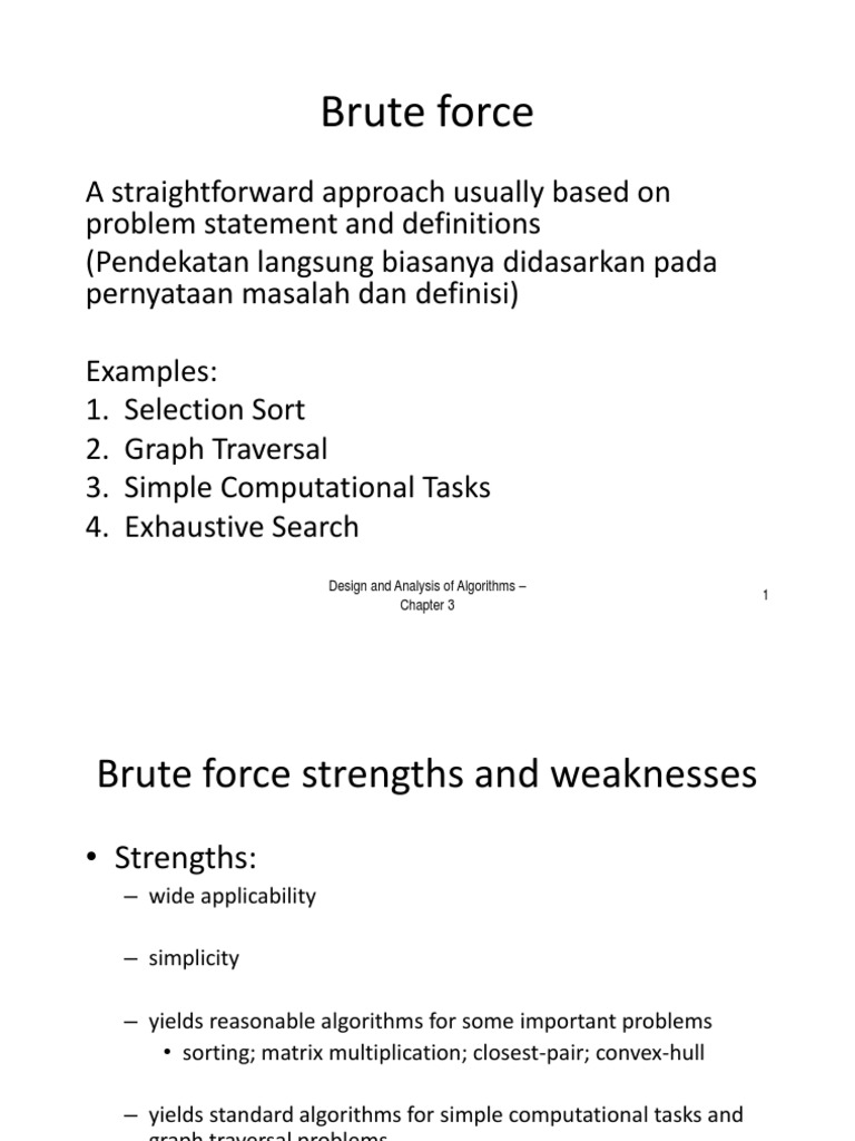 05 Brute Force | PDF | Graph Theory | Teaching Mathematics