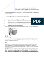 Mercury Analyzer Mercury Analyzers Are Used To Detect Mercury Levels in Solids, Liquids, or