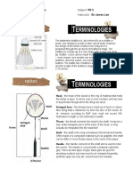 Erminologies: Shuttlecock