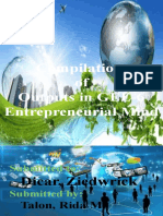 Compilation of Outputs in GEE-6 Entrepreneurial Mind: Dicar, Ziedwrick