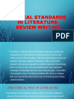 Ethical Standards in Literature-Review Writing