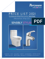 Parry New Price List - 2021