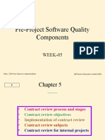 Pre-Project Software Quality Components: WEEK-05