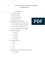 Soal Pretest Peneriman Anggota Baru Pik R Gempita Periode 2019