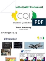 Competency Framework - Repositioning The Profession - CQI Members