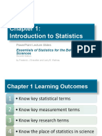 Introduction To Statistics: Essentials of Statistics For The Behavioral Sciences