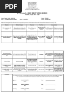 Ippd Form 3: Self Monitoring Check: SCHOOL YEAR 2019-2020