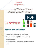 G3 Finance Manager Job Posting