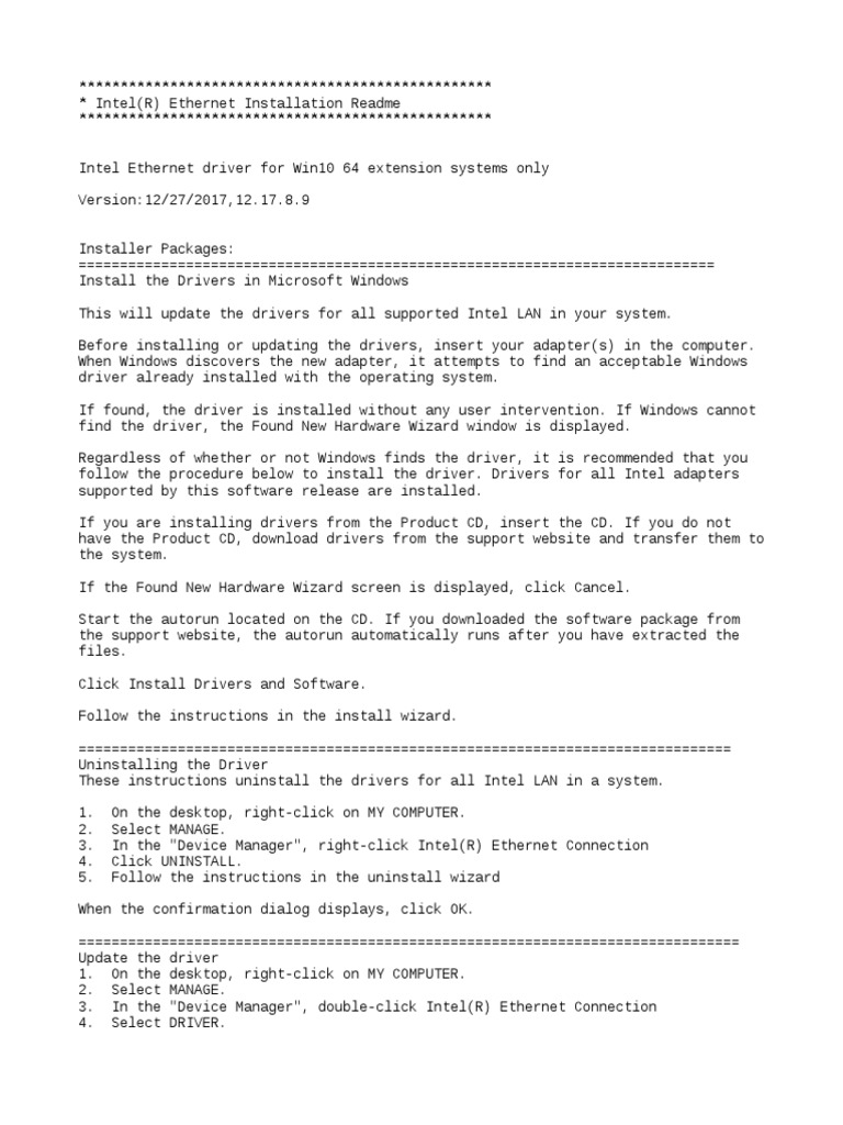 Readme | PDF | Device Driver | Installation (Computer Programs)