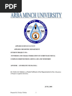 Download SYNTHESIS AND CHARACTERIZATION OF SCHIFF BASE METAL COMPLEX by TesfayeTebeka SN50509265 doc pdf