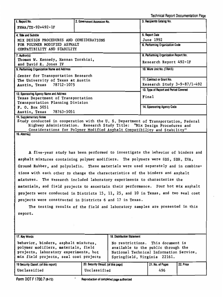 Polymer Asphalt Mix Design Guide | PDF | Road Surface | Viscosity