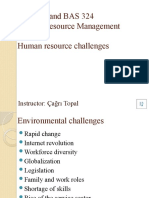 BA 2204 and BAS 324 Human Resource Management Human Resource Challenges