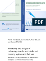 Monitoring and Analysis of Technology Transfer and Intellectual Property Regimes and Their Use