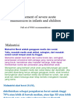 Management of severe acute malnutrition in infants and