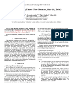 Full Paper Format Guidelines - JSET