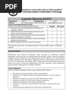 Computer Networks (CS-577) : University Institute of Information Technology