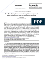 The Effect of Intangible Resources and Competitive ST 2014 Procedia Social