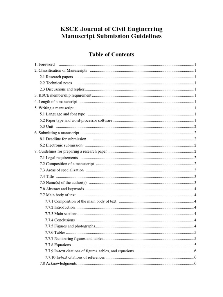 Manuscript Submission Regulation & Guidelines | PDF | Academic ...
