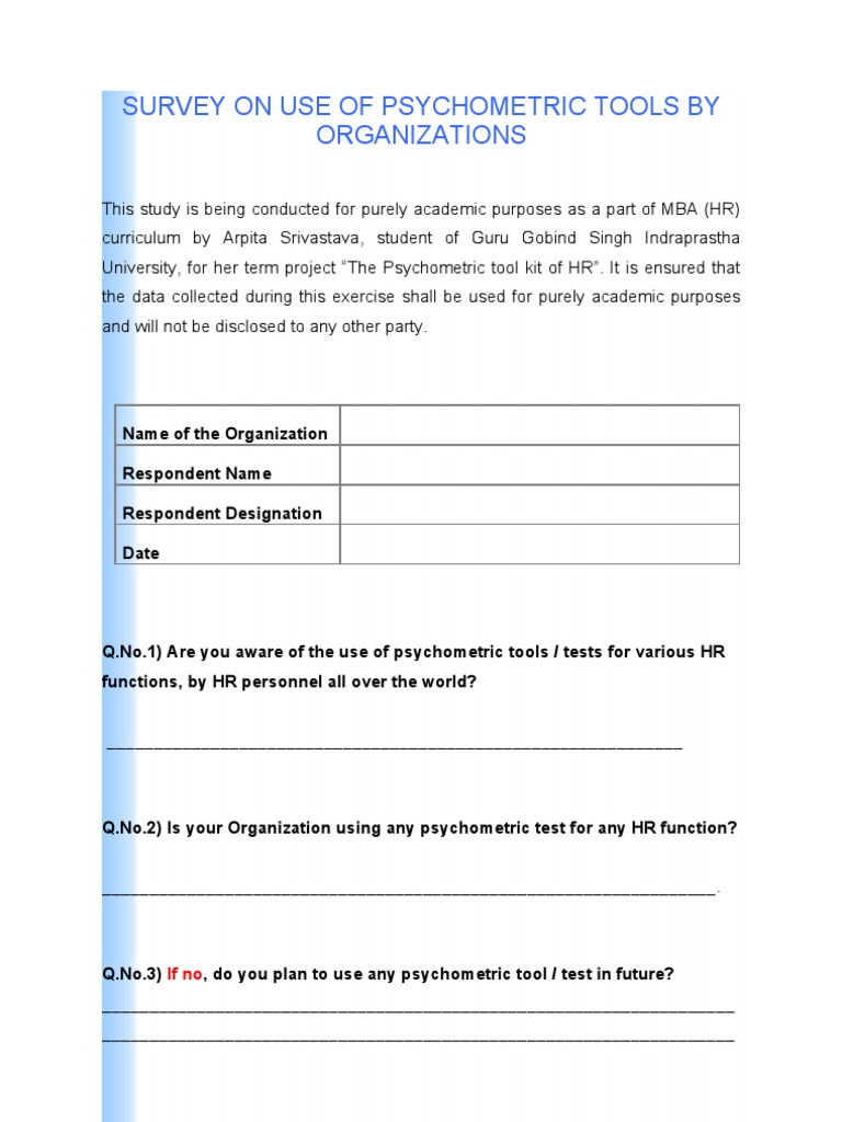 Psychometric Tools in South African HR | PDF | Psychometrics | Tests