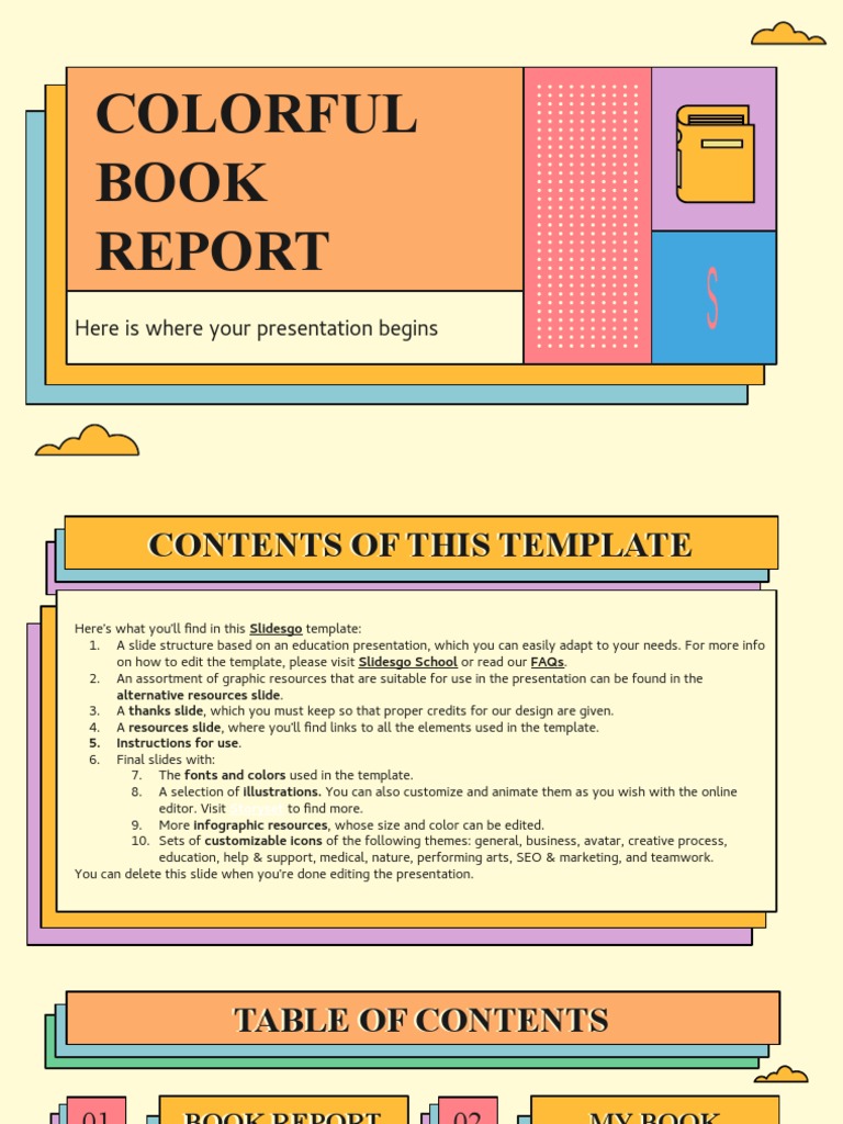 Colorful Book Report by Slidesgo | PDF | Planets | Solar System
