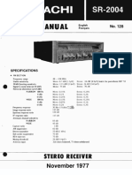 Hitachi SR 2004 Service Manual