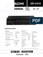 Hitachi SR 4410 Service Manual