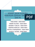 Konsep Dasar Biokimia Hubungan Dengan Temperatur Dan PH