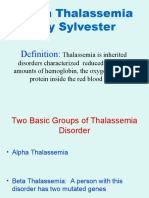 Beta Thalassemia by Sylvester: Definition