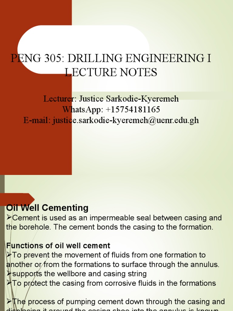 Oil Well Cementing Techniques | PDF | Casing (Borehole) | Oil Well